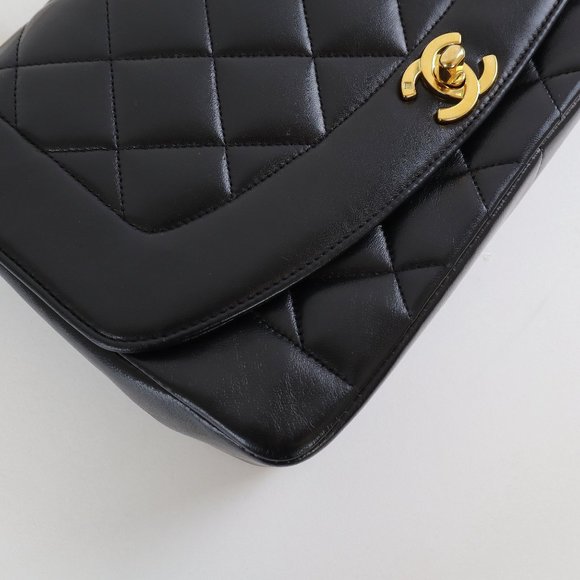 [SOLD] Chanel Quilted Lambskin Diana Medium Flap Bag - Picture 7 of 9